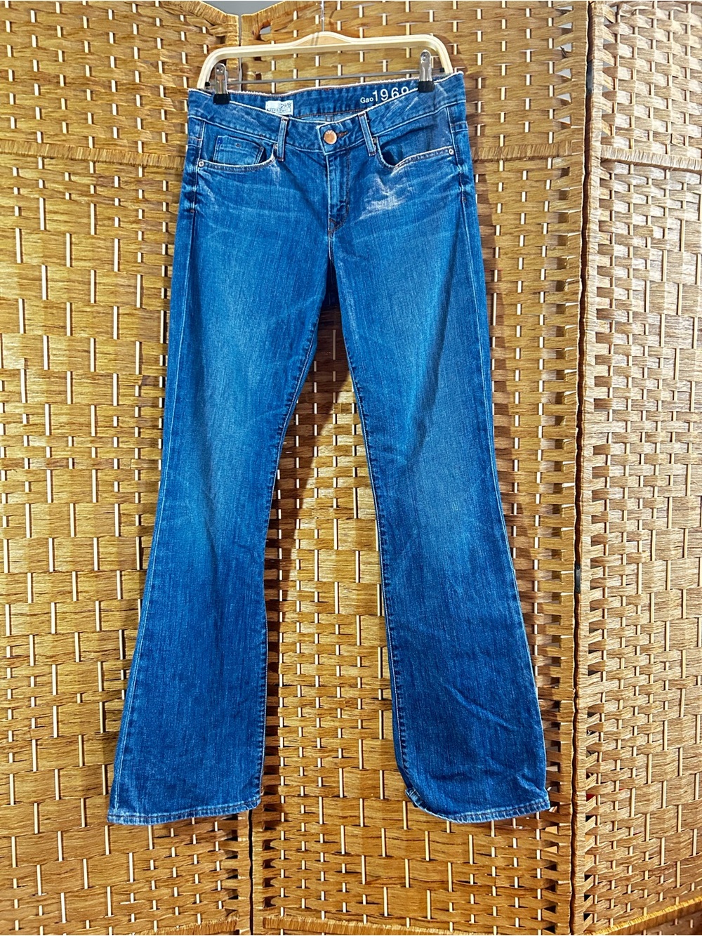 Gap 1969 Perfect Boot Jeans 29 Long 36” Inseam Medium Wash Stretch Denim